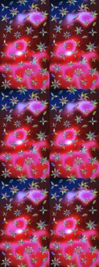 Tropik çiçekler. Kırmızı ve pembe renkte çiçekler. Gömlek çizimi Arkaplan Deseni.