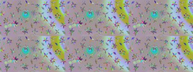 Renkli Bahar Teması eskiz kalıbı. Çiçek desenli eskiz. Tarafsız ve gri renklerde çiçekler. Düz Çiçek Elementleri Tasarım Raster illüstrasyonu.