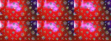 Yazdır. Renkli Yaz Temalı eskiz kalıbı. Raster çiçekli arka plan. Güzel eskiz şekli. Güzel kumaş deseni. Düz Çiçek Elementleri Tasarımı.