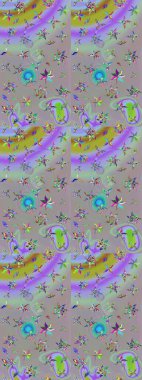 Gri ve nötr renkte çiçekler. Çiçekli eskiz çizimi. Düz Çiçek Elementleri Tasarımı. Renkli Yaz Teması çizim şablonu.