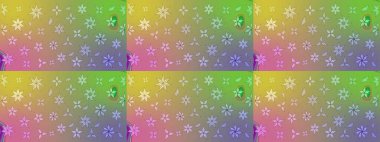 Güzel kumaş deseni. El çizimi. Çiçekler, dallar, bitkiler ve çiçekler. Raster illüstrasyonu.