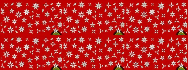 Hediye ambalaj kağıdı, tebrik kartları, posterler ve pankart tasarımı. Raster düz çiçek çizim deseni. Kırmızı ve nötr renkte çiçekler.