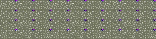 Yeşil ve beyaz renkli çiçekler. Raster illüstrasyonunda çiçek deseni çizimi.