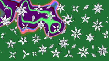 Tatil havası. Bahar mevsimi. Raster güzel bir çiçek deseni çizmiş. Nazik romantik baskı.