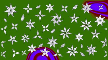 Hoş bir çiçek geçmişi var. Küçük bir çiçekte eskiz deseni. Güzel kumaş deseni. Raster illüstrasyonu.