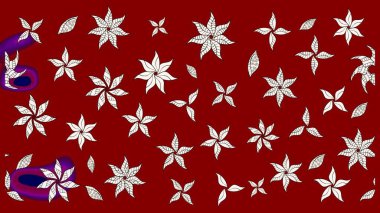 Moda baskısı. Dekorasyon ve tasarım için güzel bir desen. Suluboya çizim kalıbı. Raster illüstrasyonu. Çiçeğin suluboya çizimlerinin mükemmel deseni. Eski.