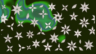 Raster illüstrasyonu. Güzel kumaş deseni. Bahar çiçekli güzel bir çiçek deseni..