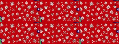 Renkli Yaz Temalı eskiz kalıbı. Raster Illustrasyon 'daki Çiçek Deseni' nin son moda çizimi. Düz Çiçek Elementleri Tasarımı. Güzel kumaş deseni.