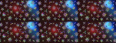 Modaya uygun kumaş deseni. Düz Çiçek Elementleri Tasarımı. Renkli Yaz Temalı eskiz kalıbı. Sevimli çiçek raster deseni.