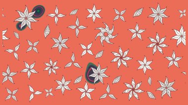 Raster illüstrasyonu. Turuncu ve nötr renklerde. Anti-stres için Raster soyut şablon sayfası.