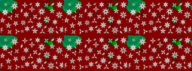 Kırmızı ve nötr çiçekli eskiz deseni, suluboya çiçek deseni, şirin çiçek, duvar kağıdı, kart veya kumaş için fayanslı. Raster - stok.