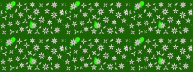 Tekstil veya kitap kapakları, imalat, duvar kağıtları, baskı, hediye paketi ve yapıştırma kitabı için çiçek eskizi geçmişi. Küçük çaplı çiçeklerdeki basit şirin desenler. Raster illüstrasyonu.