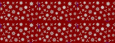 Çiçek. Raster illüstrasyonu. Taslak dekoratif arka plan, çiçek mandala. Kırmızı ve nötr renklerde.