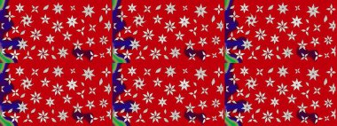 Raster - stok. Kırmızı ve nötr çiçekli eskiz deseni, suluboya çiçek deseni, şirin çiçek, duvar kağıdı, kart veya kumaş için fayanslı.