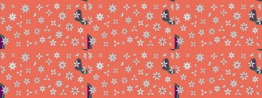 Modern gelişim turuncu ve nötr raster arka plan duvar kâğıdı çizgileri, desenli desenli desenli çiçekler, çiçekli süsler. Çiçekli el çizimi çizimi deseni.