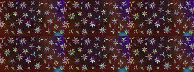 Eskiz arkaplan modeli. Suluboya, elle çizilmiş. Raster - stok. Vadinin çiçekleri kahverengi ve mor renklerde.