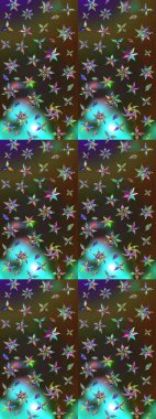 Küçük yeşil ve kahverengi çiçekli oldukça eski bir besin torbası deseni. Tekstil, kumaş, kapaklar, duvar kağıtları, baskı, naylon, koleksiyon defteri, örgü, dekupaj için güzel bir eskiz. Millefleurlar.