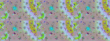 Tarafsız ve gri renkler üzerine çiçek desenli çizimler, el yapımı papatyalar, papatyalar. Tekrarlanan çiçek arkaplanı, zarif nötr ve gri çiçek duvar kağıdı.