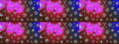 Kırmızı ve kahverengi renkte çiçeklerle çizilmiş çiçek deseni. Suluboya tarzında kırmızı ve kahverengi renkte çiçekler.