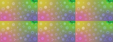 Çiçekli güzel suluboya desen. Tarafsız ve yeşil renklerde. Raster illüstrasyonu.