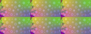 Raster deseni. Tarafsız ve yeşil renklerde yaz çiçekleri. Raster illüstrasyonu. Küçük çiçekte sevimli çiçek deseni var..