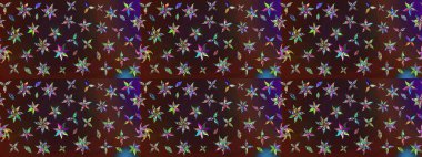 Eskiz arkaplan modeli. Suluboya, elle çizilmiş. Raster - stok. Vadinin çiçekleri kahverengi ve mor renklerde.