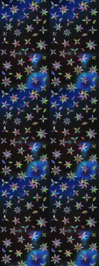 Raster. Güzel suluboya çiçekler, parlak resimler ilham verici ve mavi çiçek desenli eskiz arka planı..