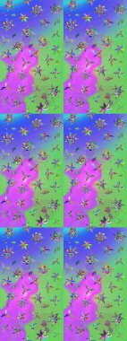 Raster Güzel kumaş deseni. Çiçek arkaplan ile soyut zarafet çizim deseni.