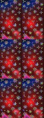 Çiçek arkaplanlı soyut zarafet eskiz deseni. Raster Güzel kumaş deseni.