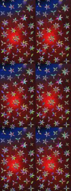 Arkaplan dokusu, duvar kağıdı, kahverengi ve kırmızı renkli çiçek teması. Kabile sanatı boho baskısı, klasik çiçek arkaplanı. Soyut etnik raster çizim kalıbı.