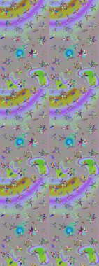 Çizim raster deseni. Güzel kumaş deseni. Çiçek arka planı.