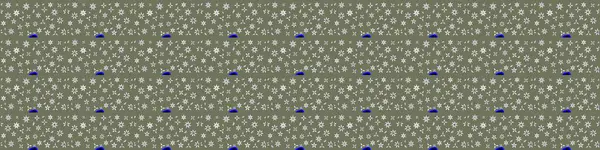 Sevimli çiçek raster deseni. Düz Çiçek Elementleri Tasarımı. Yeşil ve beyaz renkli çiçekler. Renkli Yaz Teması çizim şablonu.