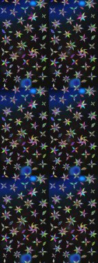 Robot resim. Çiçekli yaz çiçekleri. Moda baskıları için zarif bir şablon. Küçük renkli çiçekler. Küçük çiçekte güzel bir desen. Motley illüstrasyonu.