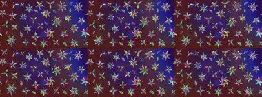 Menekşe ve mor renkli çiçekler. Renkli Bahar Teması çizim şablonu. Çiçekli çiçek deseni, suluboya. Düz Çiçek Elementleri Tasarım Raster illüstrasyonu.