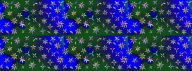 Sabıka fotoğraflarında, bebek kıyafetlerinde, duvar kâğıtlarında, paket kutularında falan kullanılabilir. Zarif, parlak ve eskiz mavi ve yeşil çiçek deseni tasarımı.