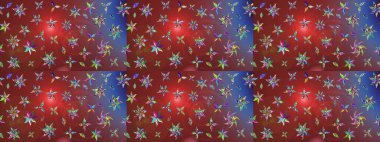 Nazikçe, güzel çiçek arkaplanı. Kahverengi ve kırmızı renkte çiçekler. Raster çiçek desenli ve çiçekli..