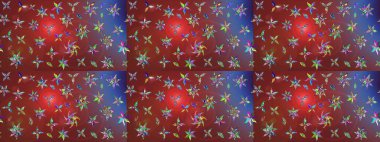 Modern, kahverengi ve kırmızı raster arka plan duvar kağıdı çizimi, klasik çizgili desenli desenli çiçekler, çiçekli süsler. Çiçekli el çizimi çizimi deseni.