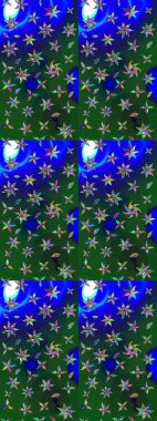 Suluboya etkisi. Botanik çizim kalıbı. Raster deseni. Organik elementler.