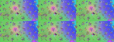 Çizim kalıbı. Organik motif arka planı. Raster illüstrasyonu. Ultraviyole kumaş deseni.