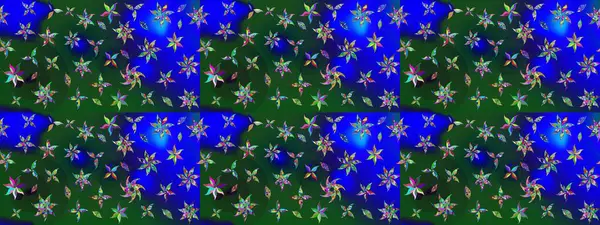 Raster illüstrasyonu. Küçük bir çiçekte eskiz deseni. Güzel kumaş deseni. Güzel çiçek arkaplanı..