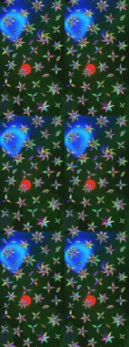 Süslü kumaş deseni. Düz Çiçek Elementleri Tasarımı. Renkli Bahar Teması eskiz kalıbı. Raster illüstrasyonunda çiçek deseni çizimi.