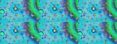 Güzel kumaş deseni. Güzel suluboya yaz çiçekleri deseni..