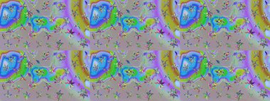 Parlak çiçekli kolaj çiçekleri tarafsız ve gri. Çiçekli zambakların eskiz geçmişi. Çiçek tasarımı için inanılmaz kolaj cennet tarzı..