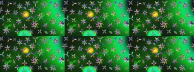 Paket kağıdı için en iyisi. Karşılama ya da düğün geçmişi olarak kullanılabilir. Doğal kozmetik ürünleri, parfüm, çiçekçi dükkanı için bahar ihalesi tasarımı. Yeşil ve gri lale çiçekli Raster çizim deseni.