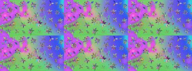 Kartlar, davetiyeler, tarih kartları ve daha fazlası için kullanılabilir. Büyük bir çiçek boyası seti. Raster şirin suluboya çiçek deseni çizimi.