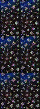 Küçük çiçekte güzel bir desen var. Çiçek arkaplan. Çiçek kompozisyonu. Çiçek kolajı. Doğa. - Gri ve mavi çiçekler. Raster deseni.