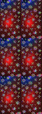 Vadinin çiçekleri kahverengi ve kırmızı renklerde. Raster çiçek desenleri çiziyor..