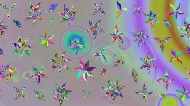 Raster illüstrasyonu. Çiçek desenli eskiz, darbeler, sıçramalar, yaz çiçekleri. Gri ve nötr renkte çiçekler.