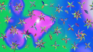 Küçük mavi ve yeşil çiçeklerle oldukça eski bir besin torbası deseni. Tekstil, kumaş, kapaklar, duvar kağıtları, baskı, paket, koleksiyon defteri, örgü, dekupaj için çiçek arkaplanı..