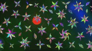 Dekorasyon ve tasarım için güzel bir desen. Eski model. Çiçeğin suluboya çizimlerinin mükemmel deseni. Moda baskısı. Suluboya çizim deseni.